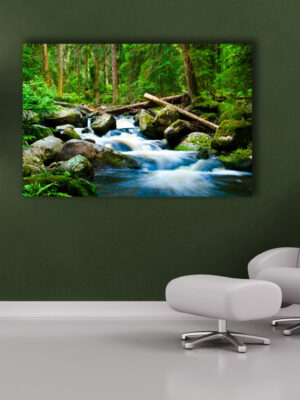 Quadro moderno natura "TORRENTE IMPETUOSO" - Stampa su tela