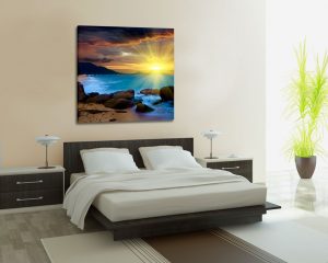 Stampa su tela-tramonto sul mare