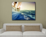Quadro moderno mare "VELEGGIATA AL TRAMONTO" - Stampa su tela
