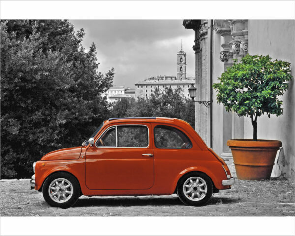 Quadro vintage auto "MITO ROSSO" - Stampa su tela