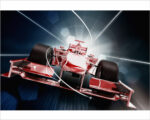 Quadro moderno formula 1 "MONOPOSTO IN VELOCITÀ" - Stampa su tela
