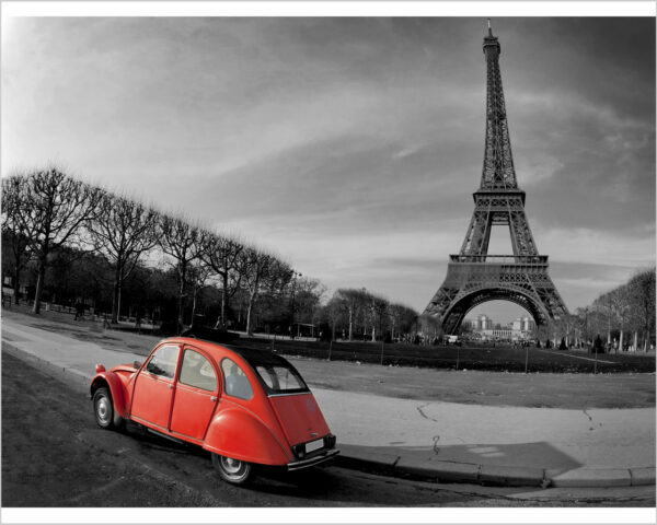 Quadro moderno città "PER LE STRADE DI PARIGI"