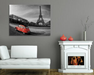 Quadro moderno città "PER LE STRADE DI PARIGI"