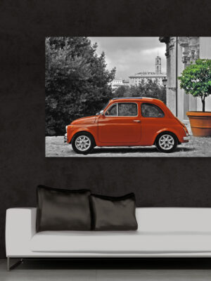 Quadro vintage auto "MITO ROSSO" - Stampa su tela