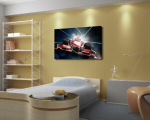 Quadro moderno formula 1 "MONOPOSTO IN VELOCITÀ" - Stampa su tela