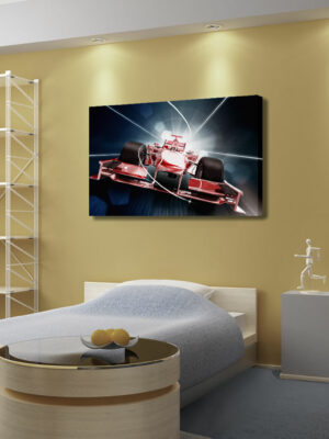 Quadro moderno formula 1 "MONOPOSTO IN VELOCITÀ" - Stampa su tela