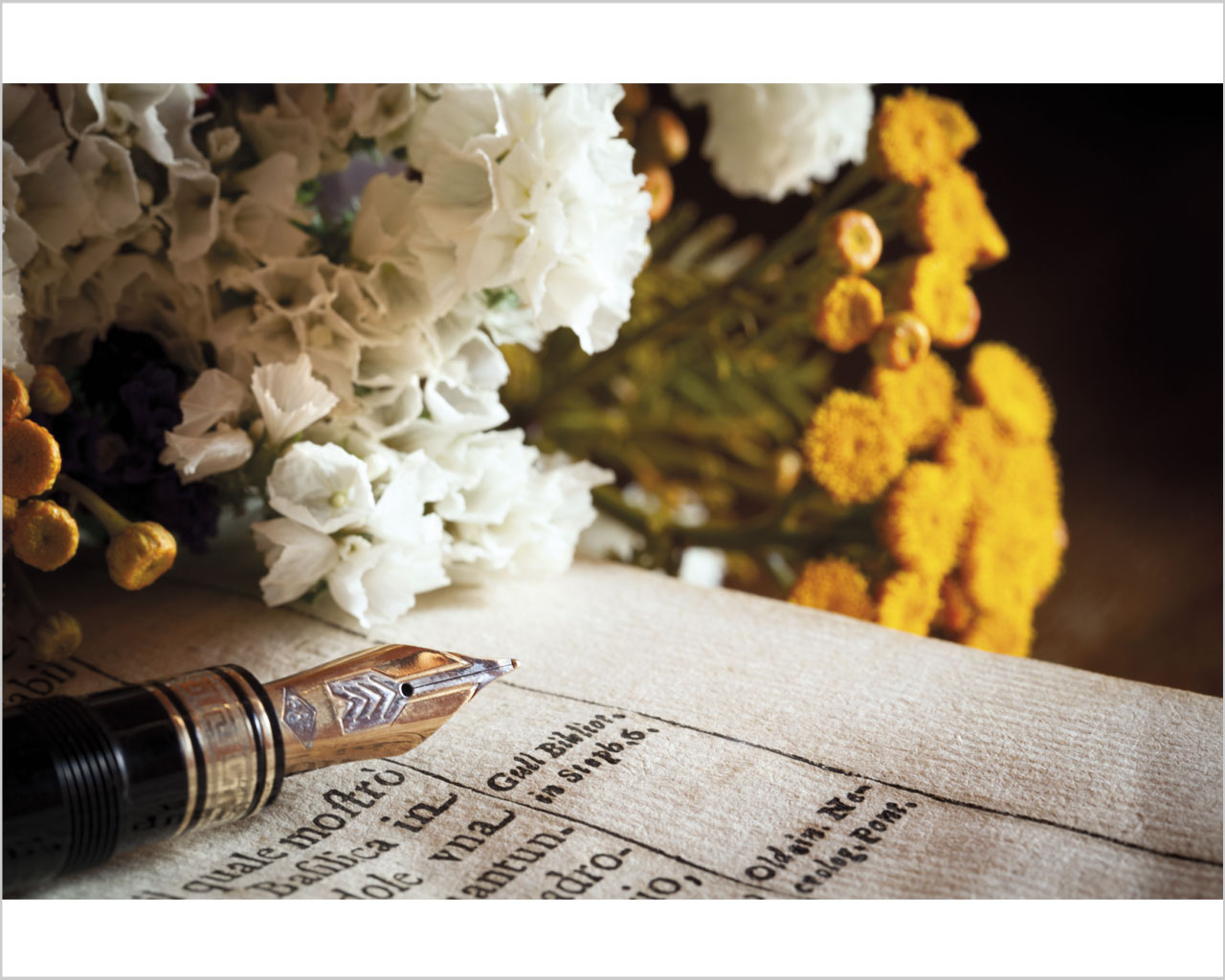 Quadro vintage "SCRITTURE E LETTURE" - Stampa su tela