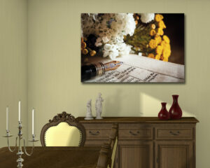 Quadro vintage "SCRITTURE E LETTURE" - Stampa su tela