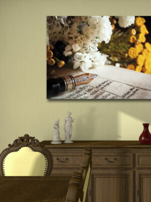 Quadro vintage "SCRITTURE E LETTURE" - Stampa su tela