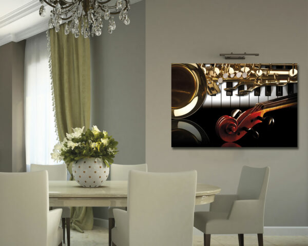 Quadro vintage musica "STRUMENTI MUSICALI" - Stampa su tela