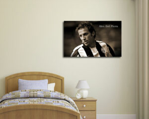 Quadro moderno calcio "ALEX DEL PIERO IL CAPITANO" - Stampa su tela