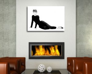 Stampa su tela- Audrey in Sabrina