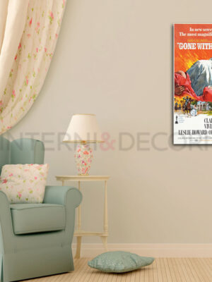 Quadro moderno cinema "VIA COL VENTO CULT MOVIE" - Stampa su tela