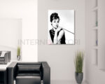 Quadro moderno Audrey Hepburn "COLAZIONE DA TIFFANY"- Stampa su tela