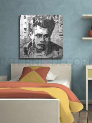 Quadro moderno cinema "JAMES DEAN IL RIBELLE" - Stampa su tela