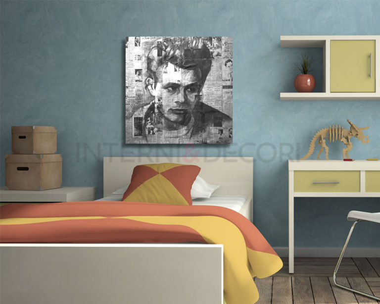 Quadro moderno cinema "JAMES DEAN IL RIBELLE" - Stampa su tela