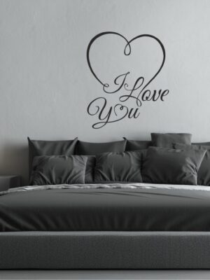 Adesivo da parete amore "I LOVE YOU" - Adesivo murale