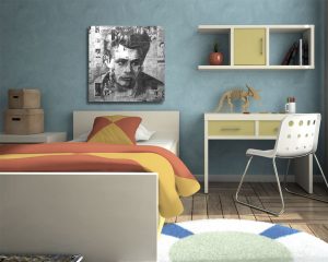 stampa su tela- il ribelle james