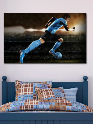 Quadro moderno calcio "LIONEL MESSI CAMPIONE" - Stampa su tela