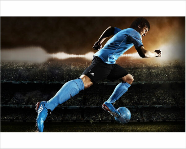 Quadro moderno calcio "LIONEL MESSI CAMPIONE" - Stampa su tela