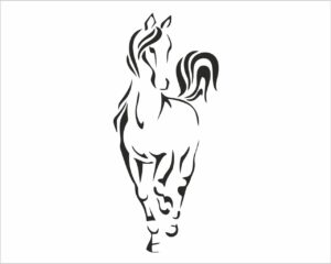 Beautiful horse-adesivo murale