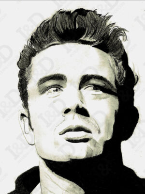 james-dean-stampa su tela