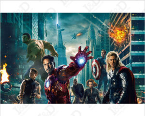 The avengers-stampa su tela