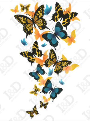 Volo di farfalle-adesivo murale