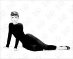 Quadro moderno Audrey Hepburn "ICONA DI STILE" - Stampa su tela