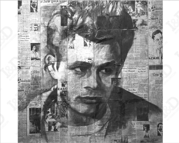 Quadro moderno cinema "JAMES DEAN IL RIBELLE" - Stampa su tela