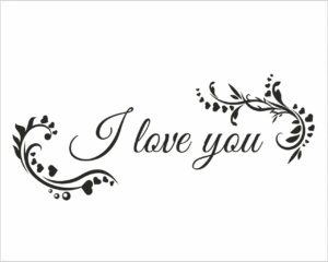 I love you con decori