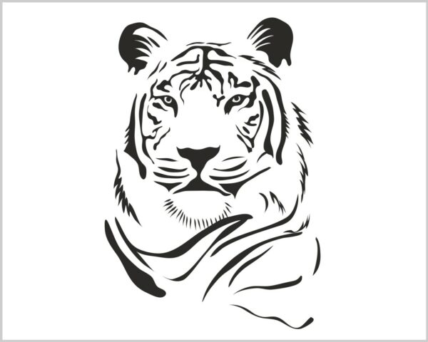 Adesivo da parete animali "UNA TIGRE POSSENTE"