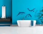 Adesivo da parete animali "SALTO DI DELFINI"