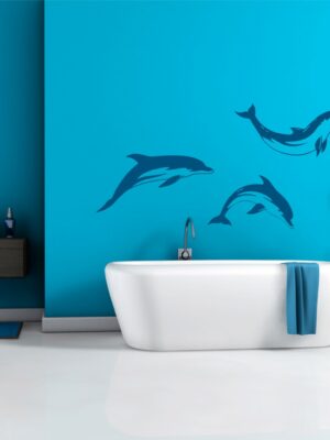 Adesivo da parete animali "SALTO DI DELFINI"