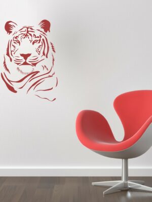 Adesivo da parete animali "UNA TIGRE POSSENTE"