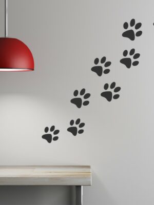 Adesivo da parete animali "IMPRONTE DI GATTO"
