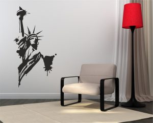 adesivo murale-statua della libertà