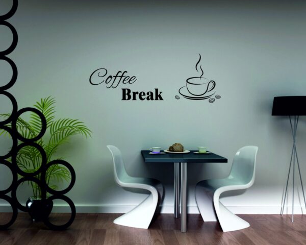 Adesivo da parete bar "PIACEVOLE PAUSA CAFFÈ"