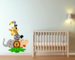 Adesivo da parete bambini "SIMPATICI ANIMALI" - Adesivo murale