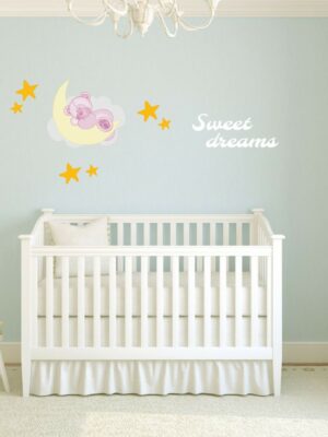 Adesivo da parete orsetti "DOLCI SOGNI" - Adesivo murale