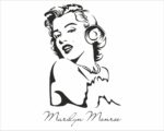 Adesivo da parete bellezza "MARILYN MONROE"