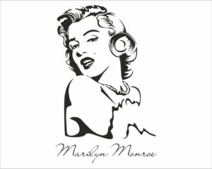 Bellissima Marilyn-adesivo murale