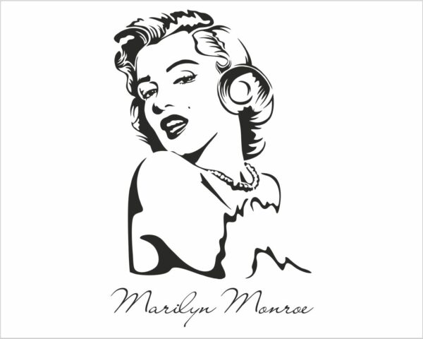 Adesivo da parete bellezza "MARILYN MONROE"