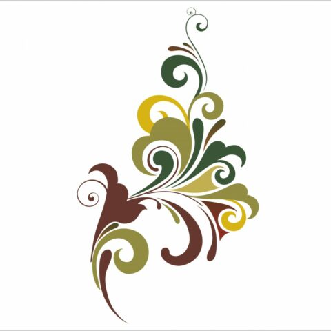 colorato vortice di fiori