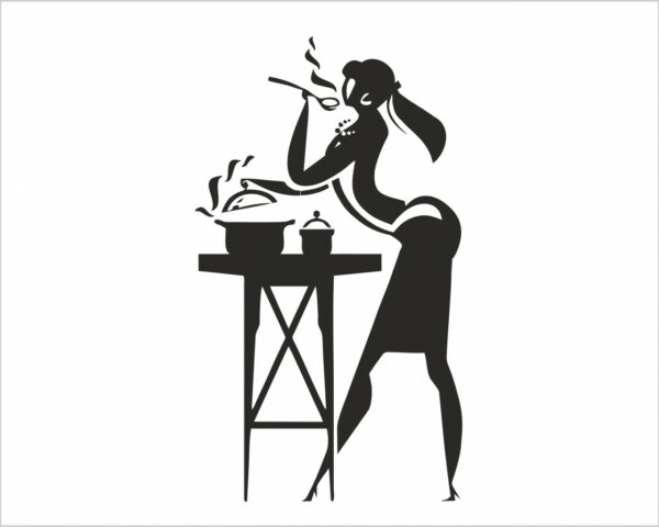 Adesivo da parete cucina "UNA CUOCA PERFETTA"