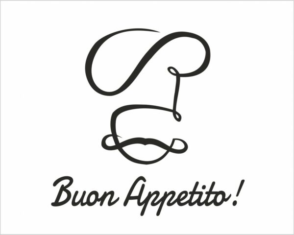 Adesivo da parete buon appetito "CAPPELLO DA CHEF"