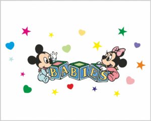 baby topolino e minnie