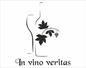 In vino veritas-adesivo murale