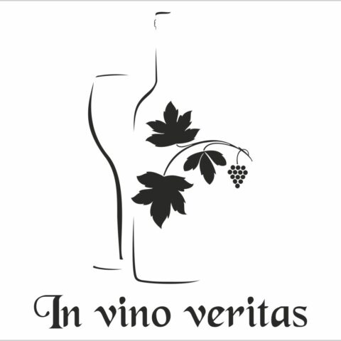 In vino veritas-adesivo murale