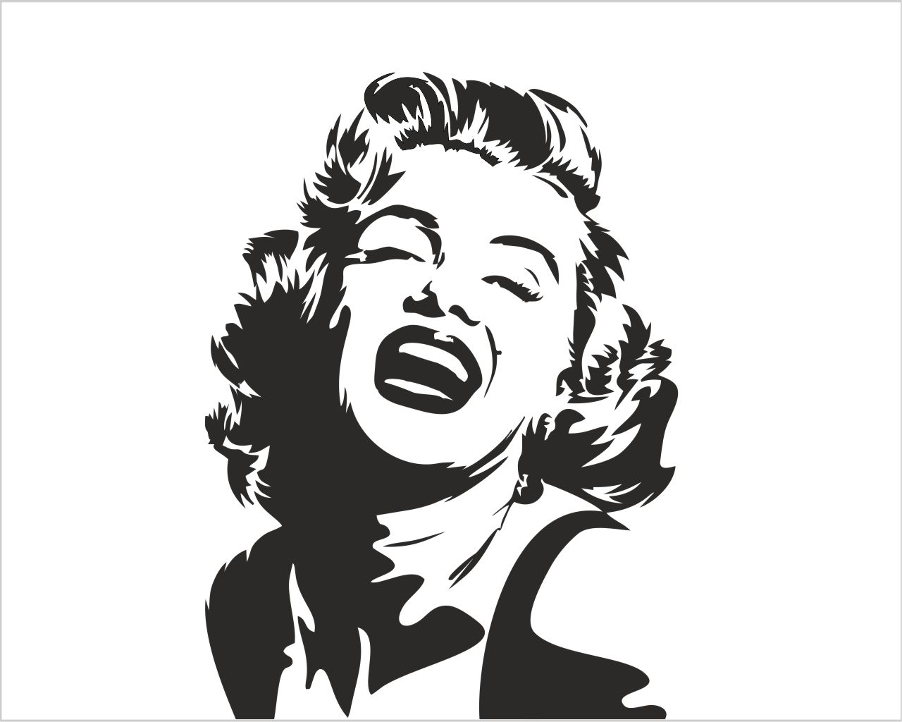 Adesivo da parete bellezza "SPLENDIDA MARILYN"